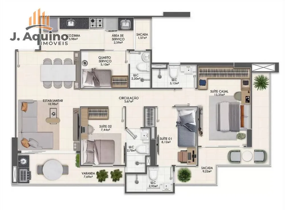 Apartamento, 3 quartos, 104160 m² - Foto 10