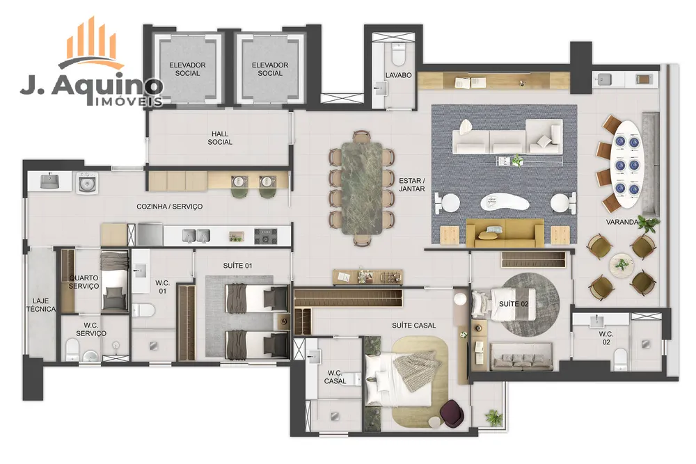 Apartamento, 3 quartos, 166 m² - Foto 14