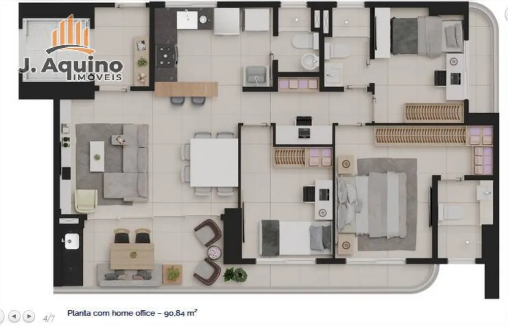 Apartamento, 2 quartos, 6990 m² - Foto 5