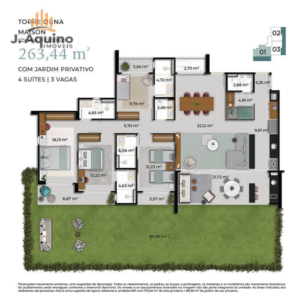Apartamento, 3 quartos, 173 m² - Foto 11
