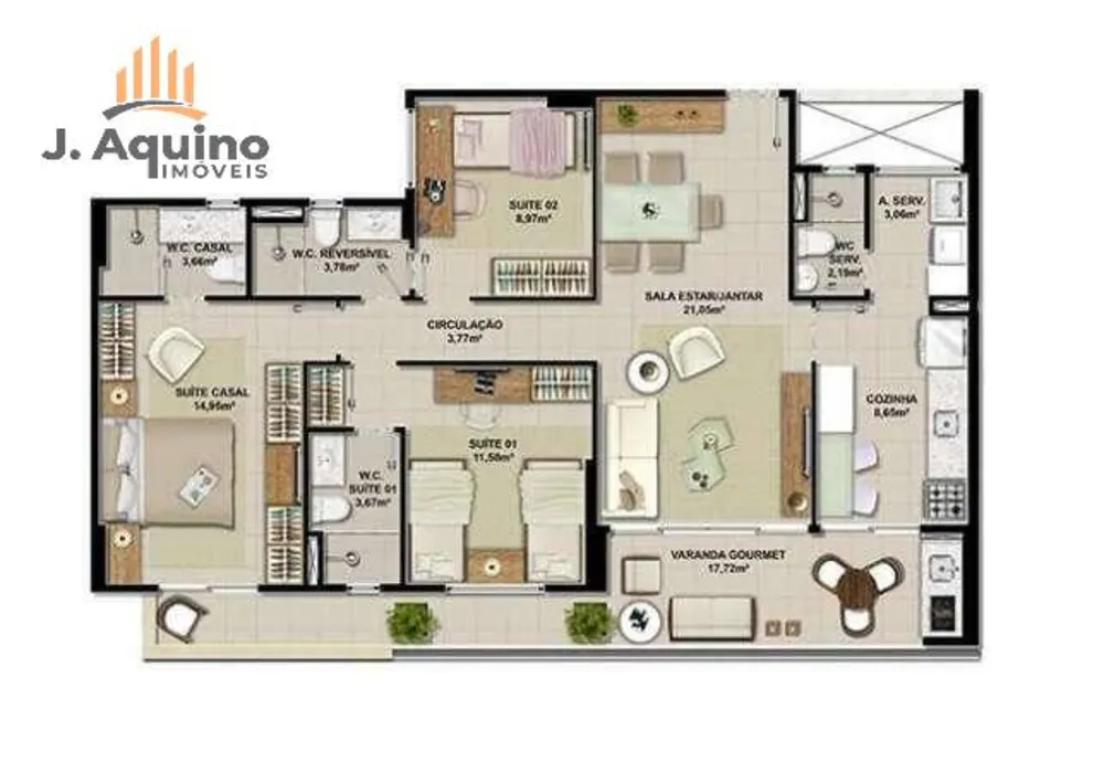 Apartamento, 3 quartos, 89 m² - Foto 15