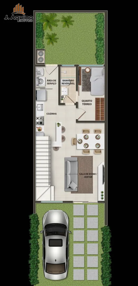 Casa de Condomínio, 3 quartos - Foto 4