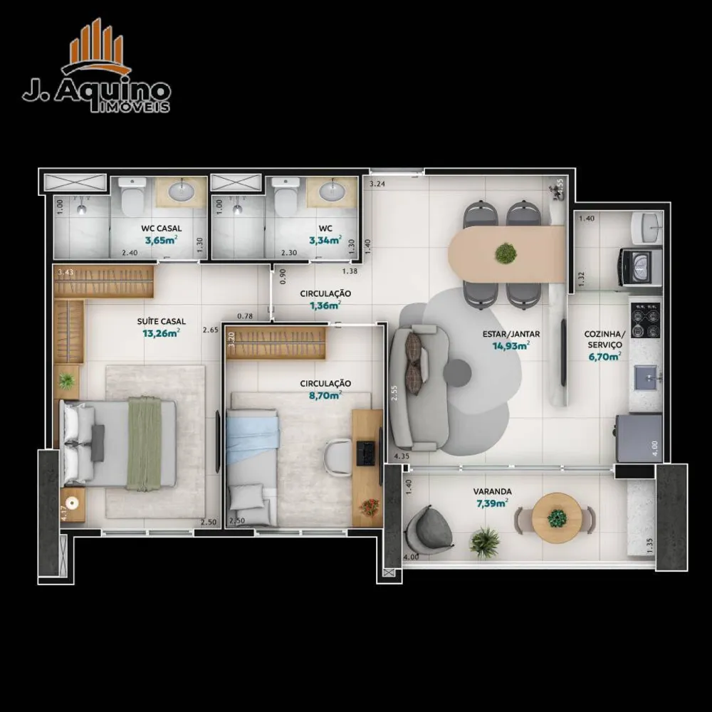 Apartamento, 2 quartos, 6284 m² - Foto 11