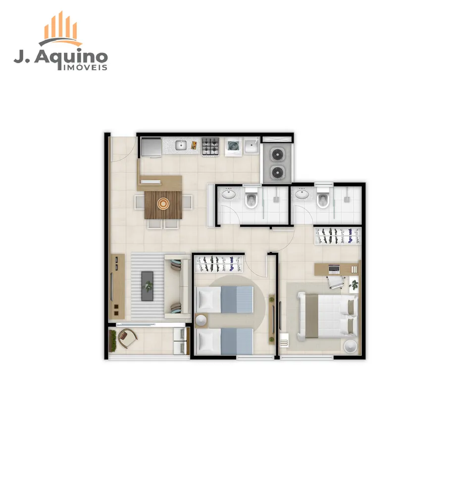 Apartamento, 2 quartos, 5675 m² - Foto 14