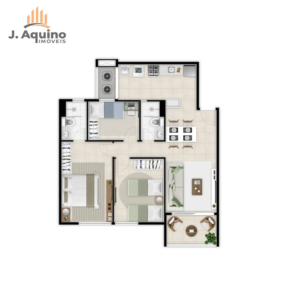 Apartamento, 2 quartos, 5675 m² - Foto 15