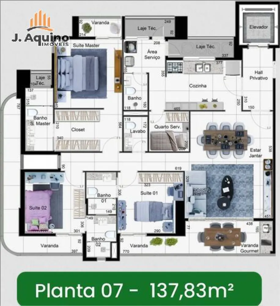 Apartamento, 3 quartos, 130165 m² - Foto 12