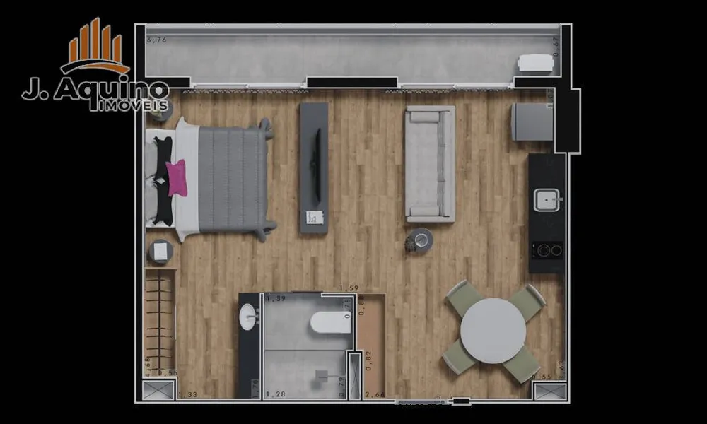 Apartamento, 1 quarto, 212842 m² - Foto 16