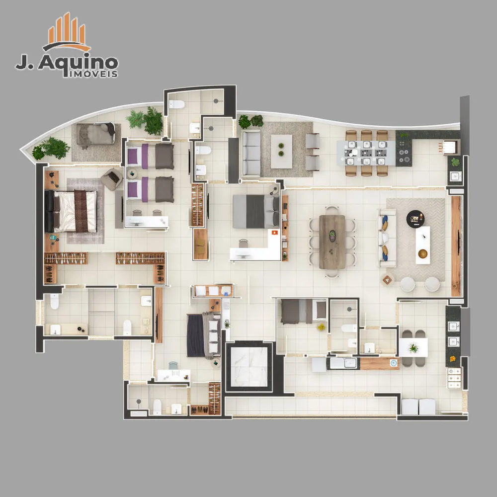 Apartamento, 4 quartos, 218224 m² - Foto 4