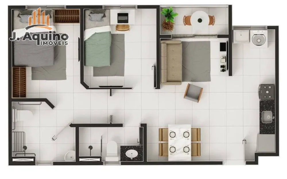 Apartamento, 2 quartos, 5152 m² - Foto 12