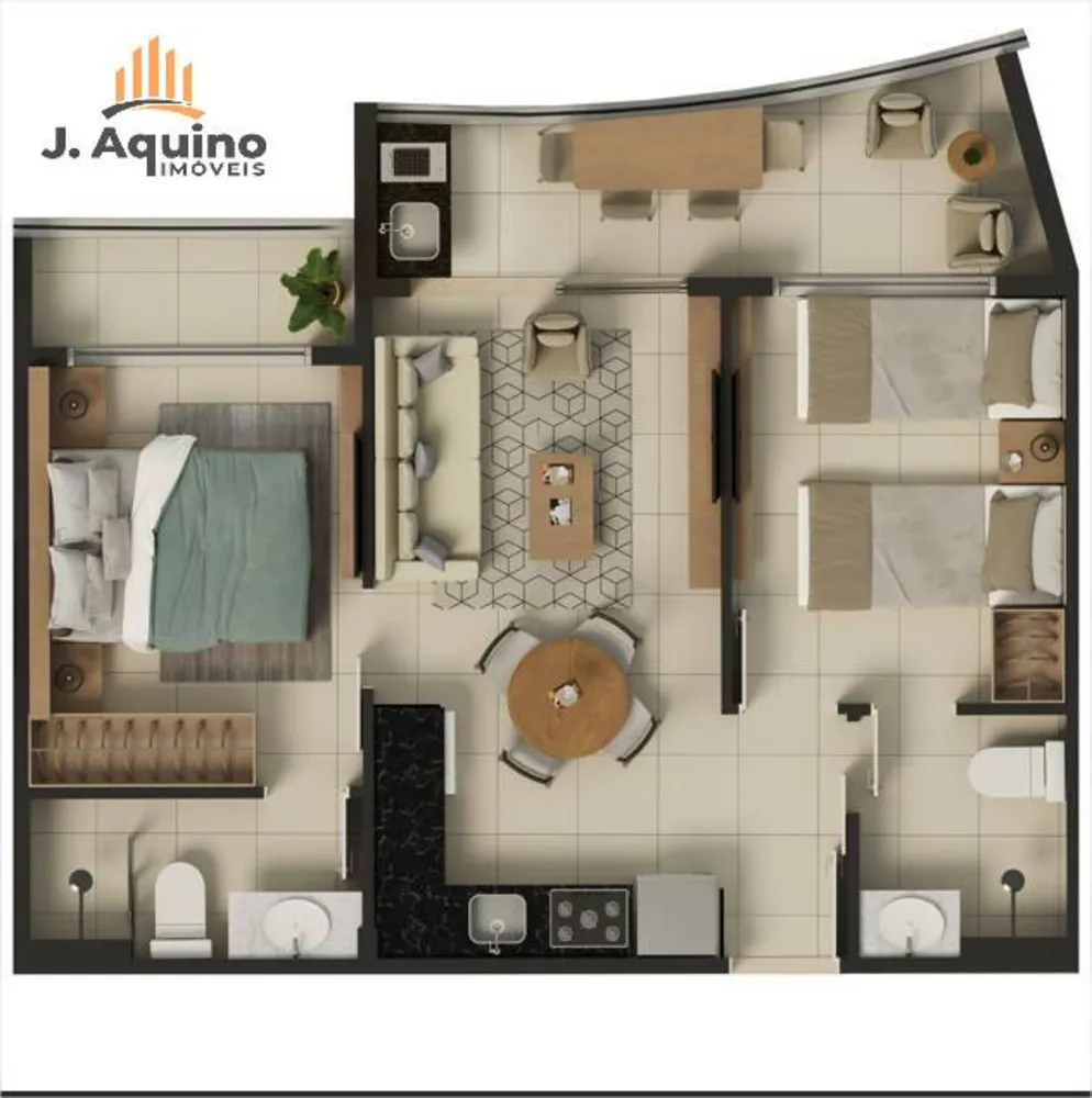 Apartamento, 2 quartos, 4972 m² - Foto 3
