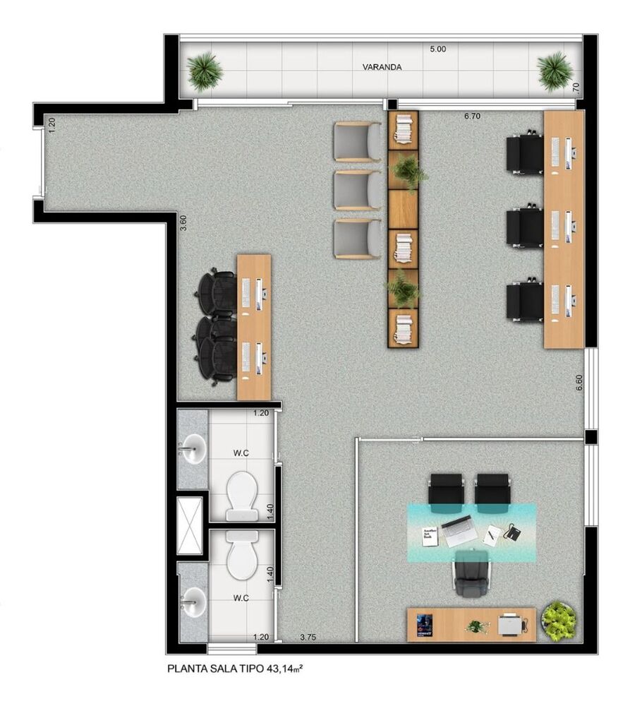 Sala-Conjunto, 42 m² - Foto 9