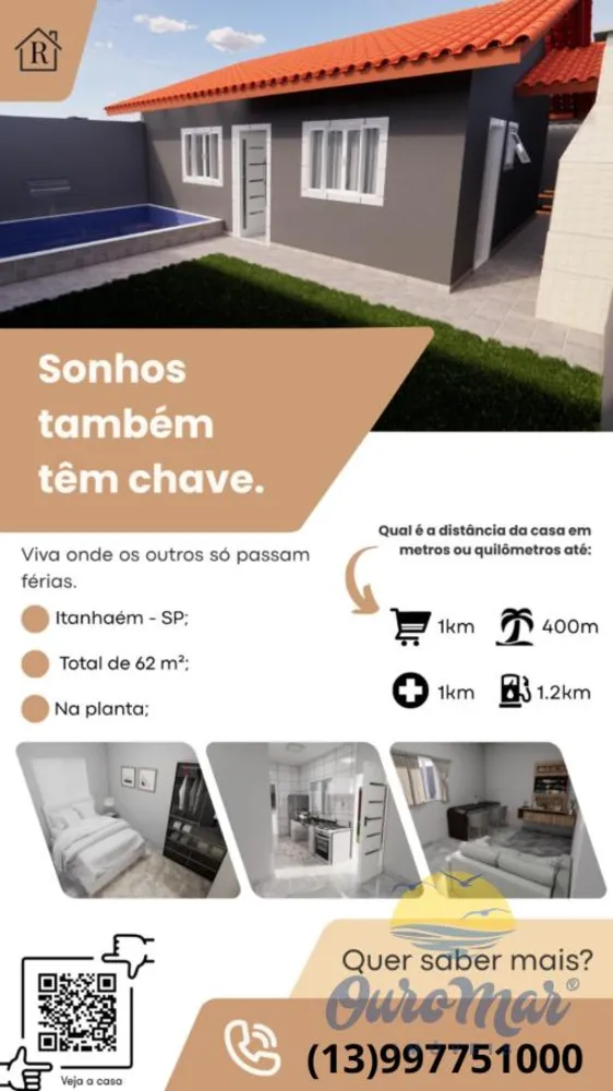 Casa, 2 quartos - Foto 2