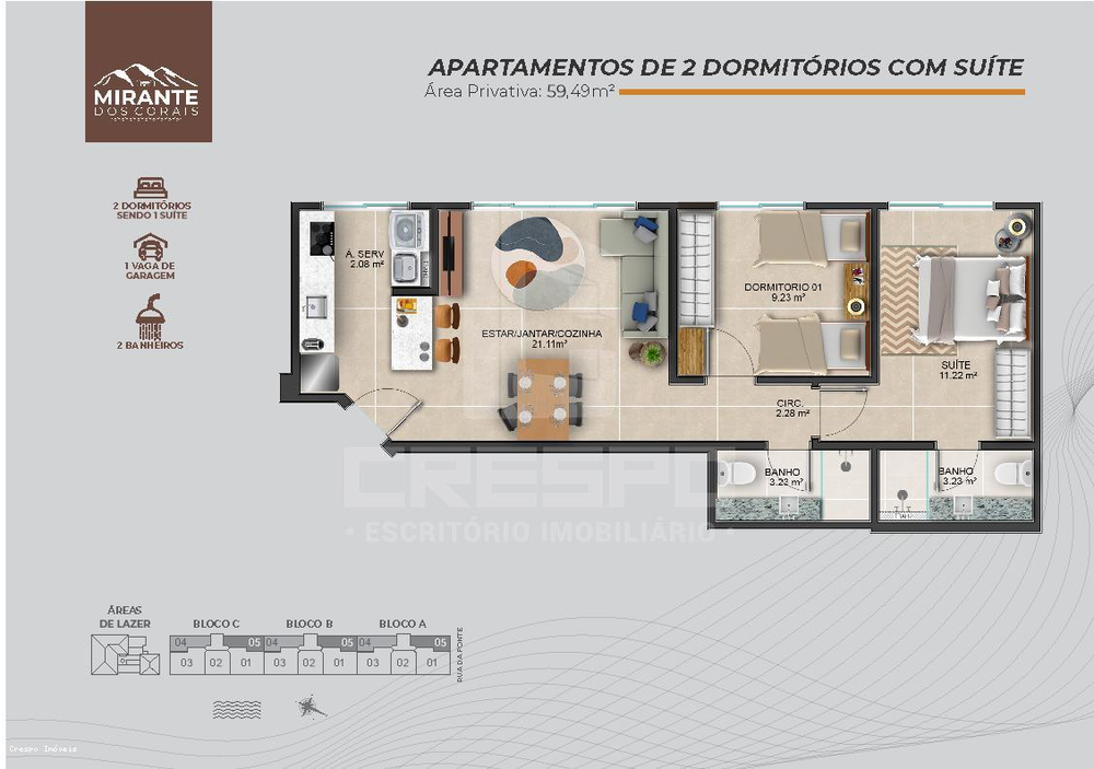 Apartamento, 2 quartos, 65 m² - Foto 20