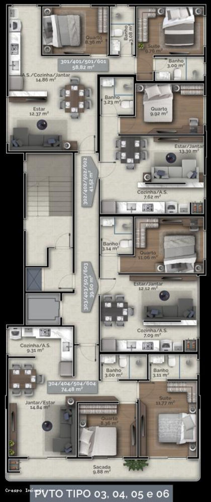 Apartamento, 2 quartos, 58 m² - Foto 33