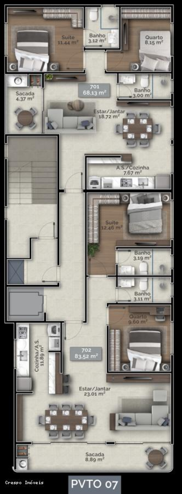 Apartamento, 2 quartos, 58 m² - Foto 34