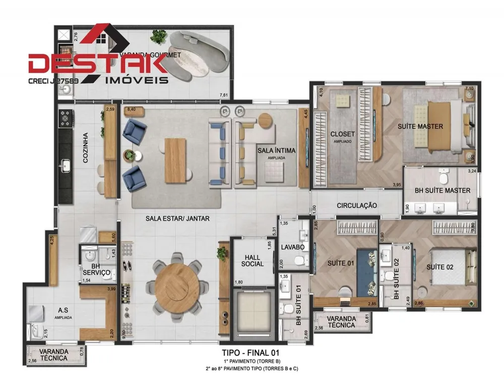 Apartamento, 3 quartos, 211 m² - Foto 5