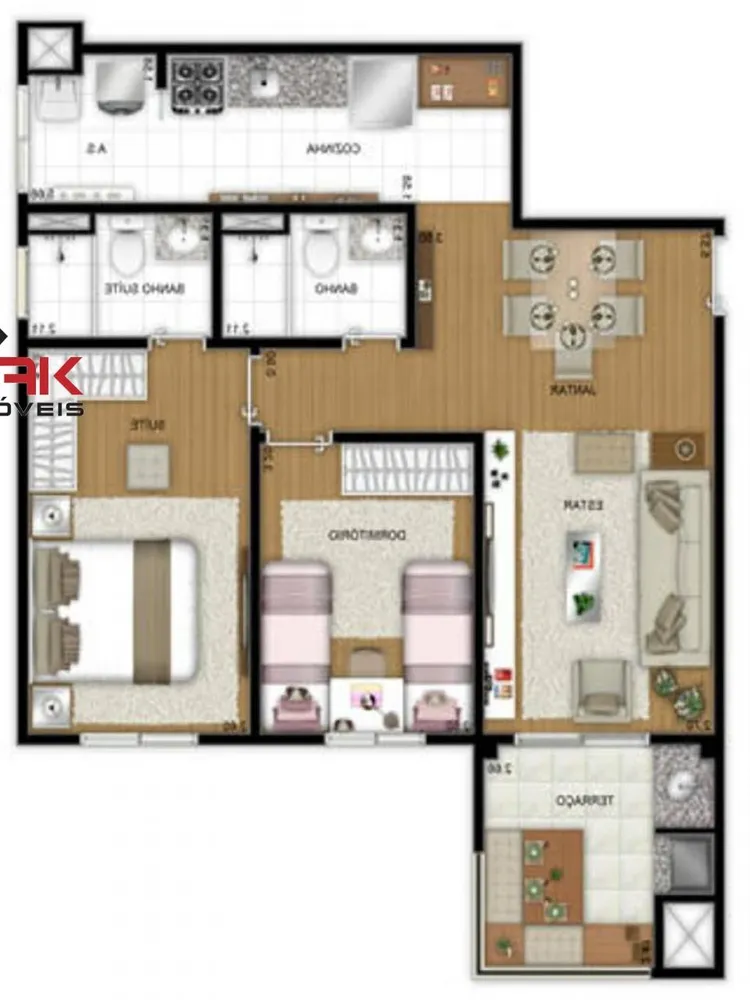 Apartamento, 2 quartos, 66 m² - Foto 10