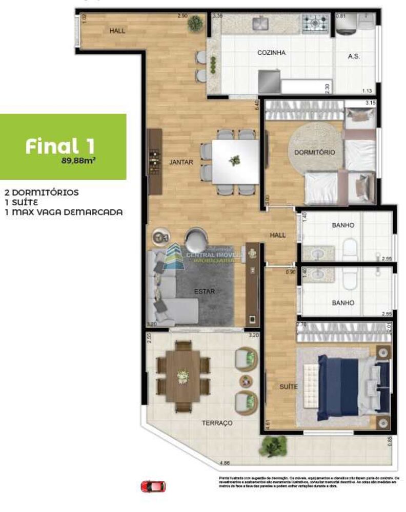 Apartamento, 2 quartos, 93 m² - Foto 12