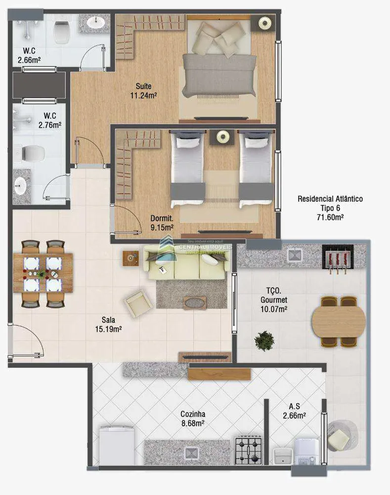 Apartamento, 2 quartos, 75 m² - Foto 10