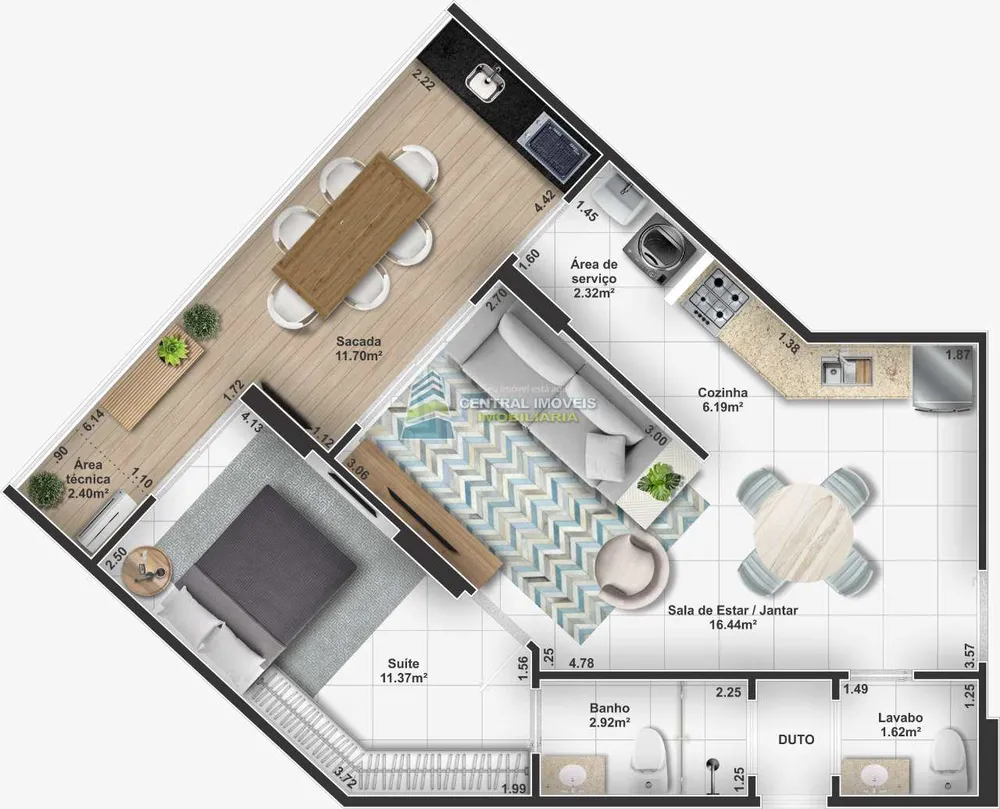 Apartamento, 3 quartos, 107 m² - Foto 2