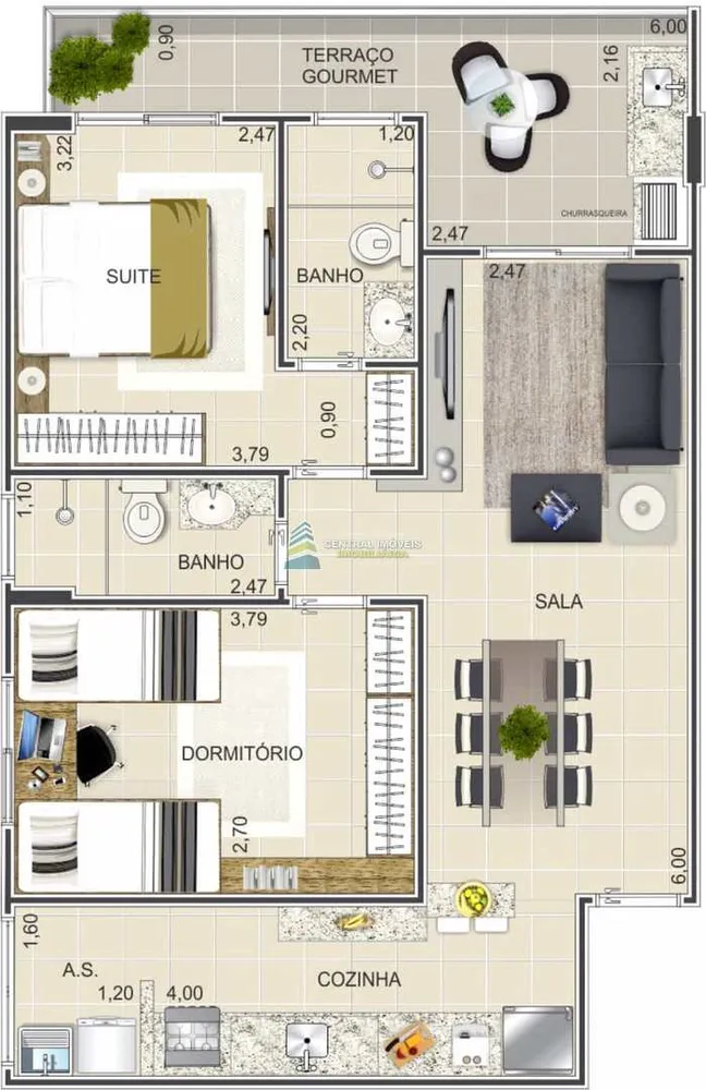Apartamento, 2 quartos, 64 m² - Foto 20