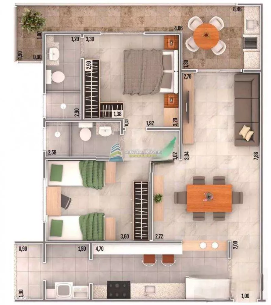 Apartamento, 2 quartos, 83 m² - Foto 14