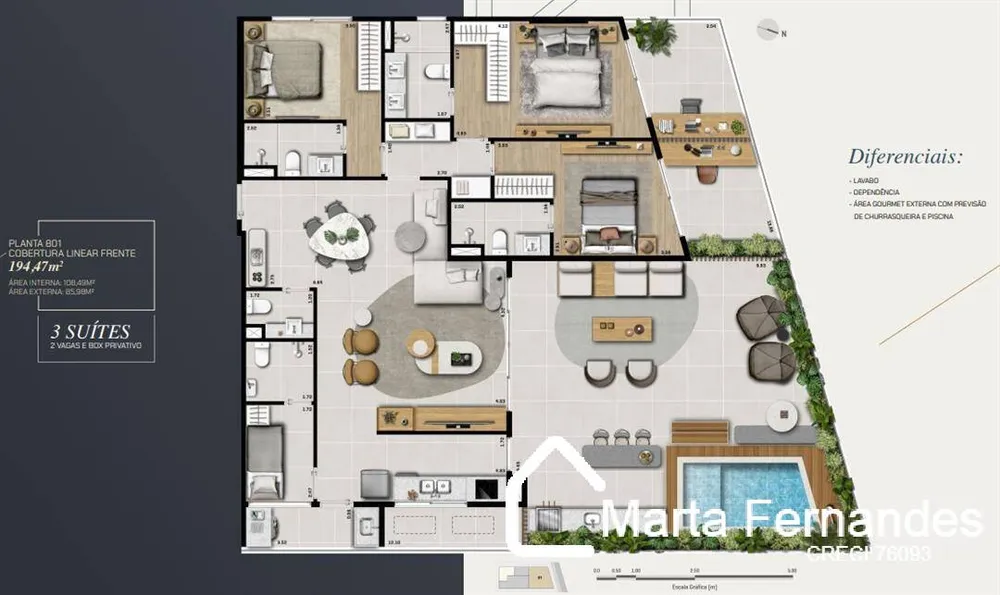 Apartamento, 101 m² - Foto 9
