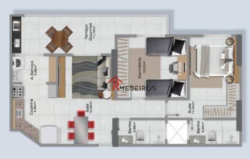 Apartamento à venda com 2 quartos, 69m² - Foto 42