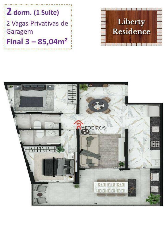 Apartamento, 2 quartos, 85 m² - Foto 4