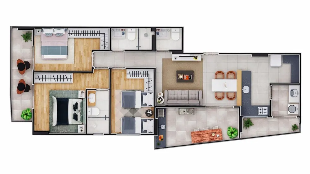 Apartamento, 3 quartos, 99 m² - Foto 2