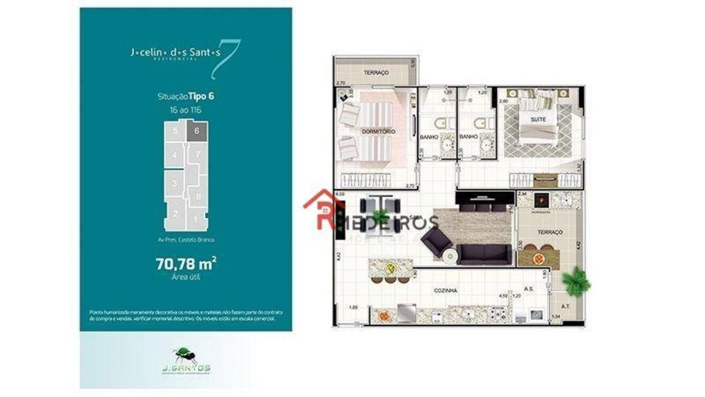 Apartamento à venda com 2 quartos, 76m² - Foto 9