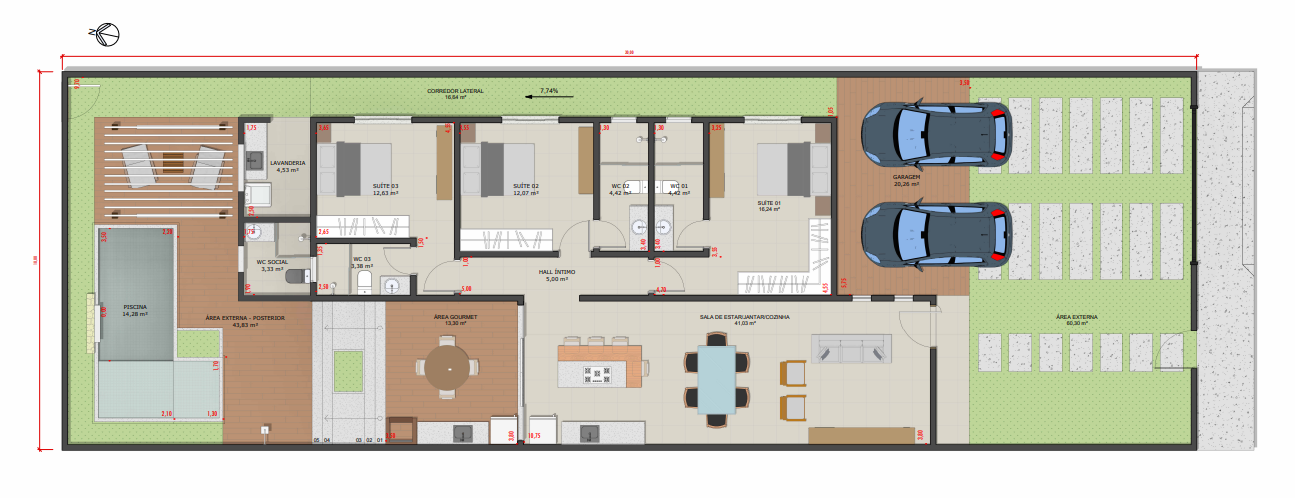 Casa à venda com 3 quartos, 165m² - Foto 4