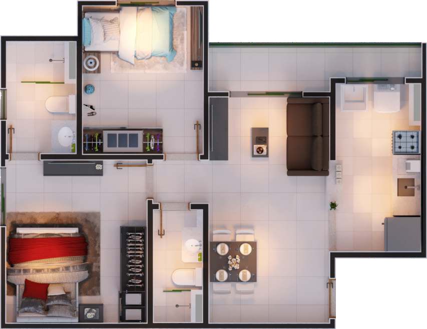 Apartamento à venda com 2 quartos, 55m² - Foto 8