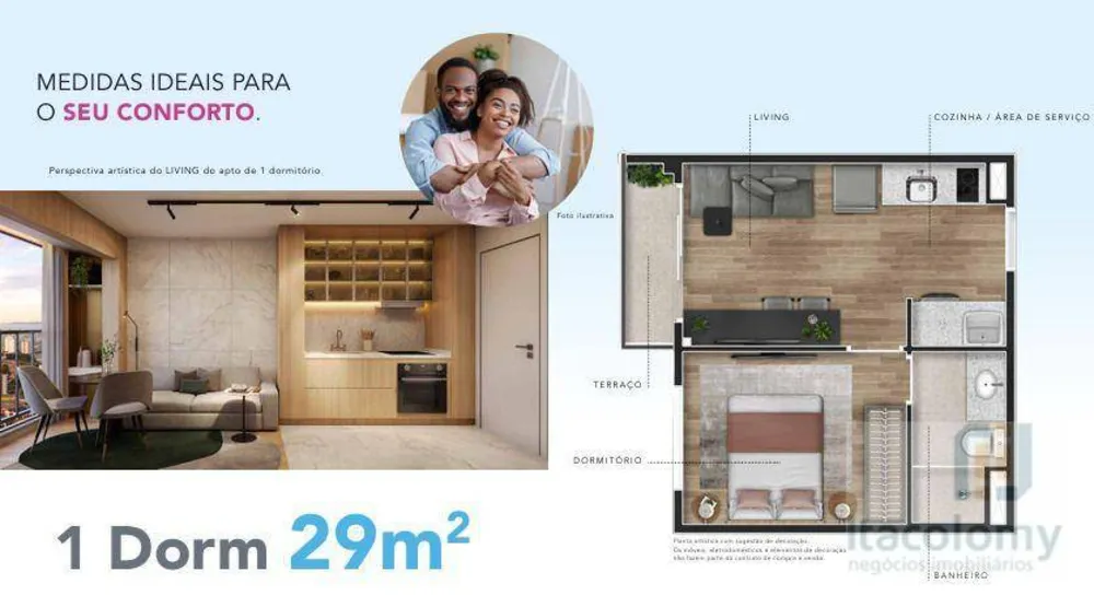 Apartamento, 1 quarto, 29 m² - Foto 9