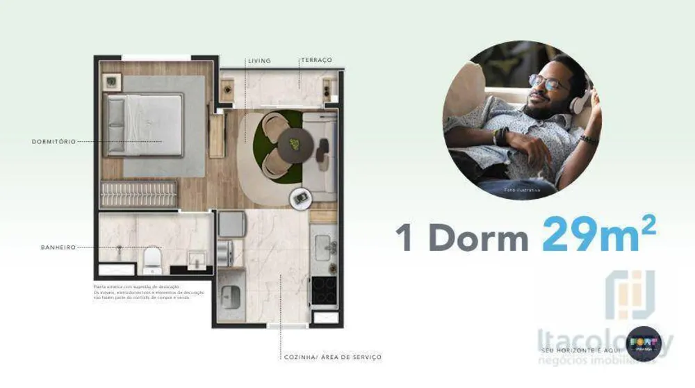 Apartamento, 1 quarto, 29 m² - Foto 10