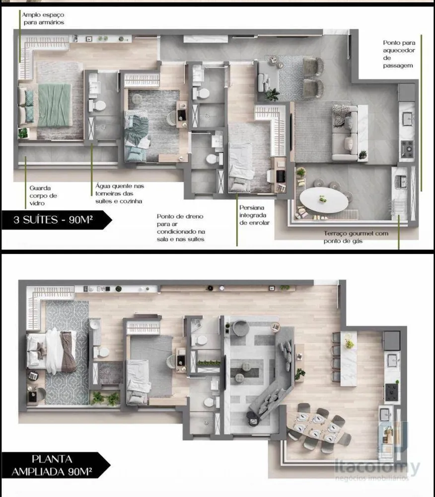 Apartamento, 2 quartos, 90 m² - Foto 9