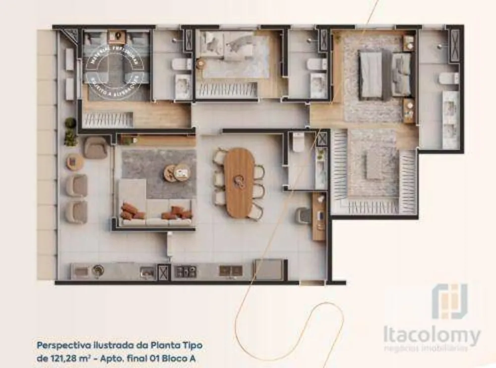 Apartamento, 3 quartos, 120 m² - Foto 2
