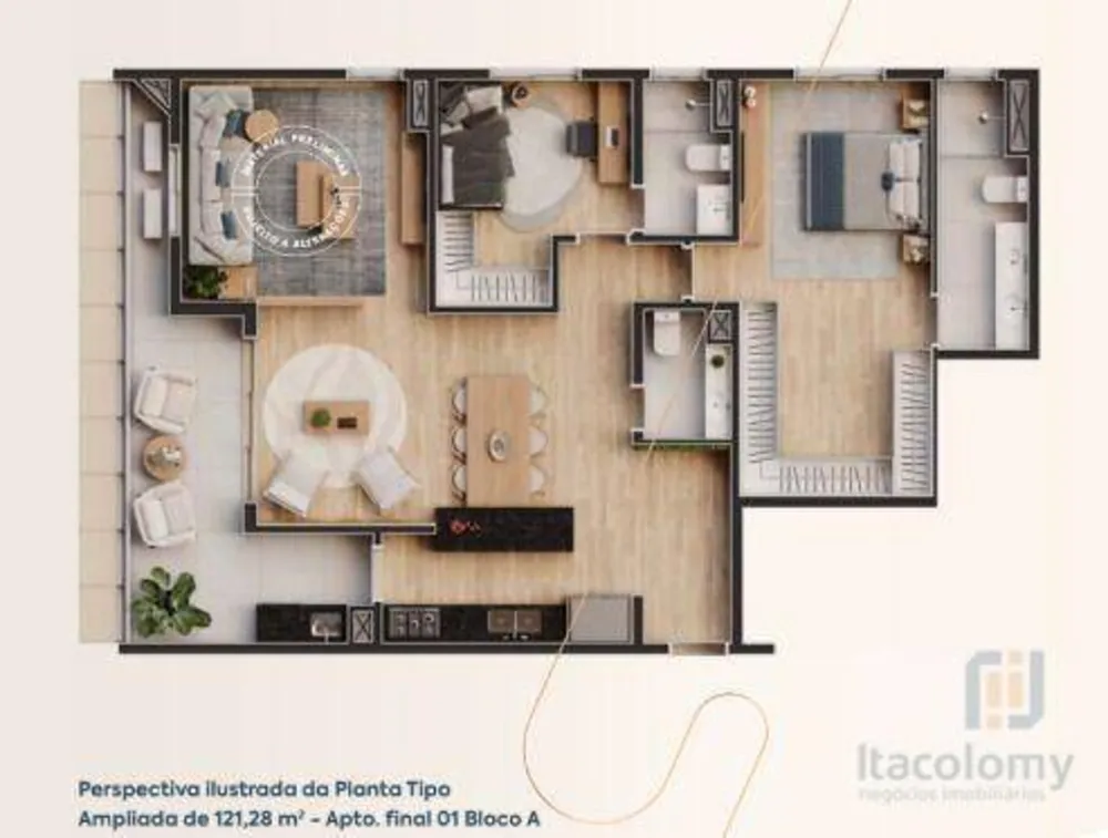 Apartamento, 3 quartos, 120 m² - Foto 3