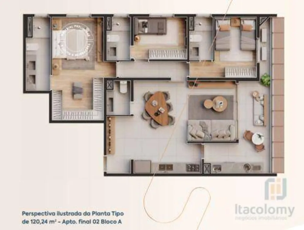 Apartamento, 3 quartos, 120 m² - Foto 4