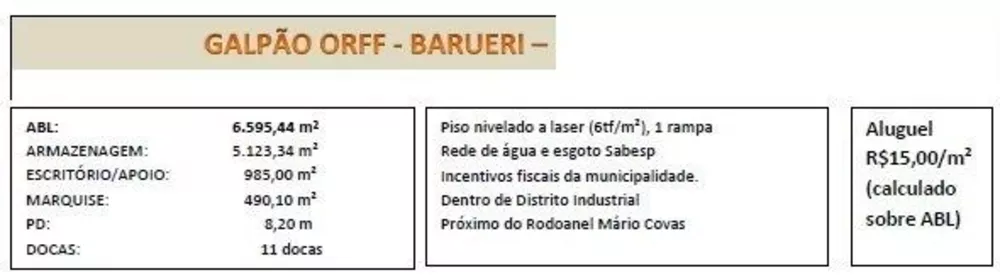 Depósito-Galpão-Armazém para alugar, 6595m² - Foto 3