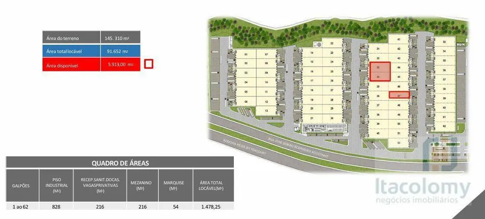 Depósito-Galpão, 1478 m² - Foto 2