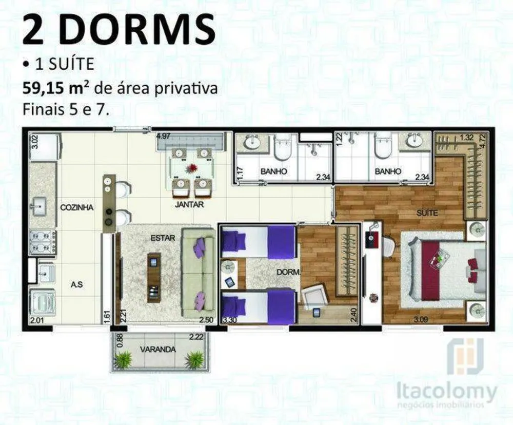 Apartamento, 1 quarto, 38 m² - Foto 12