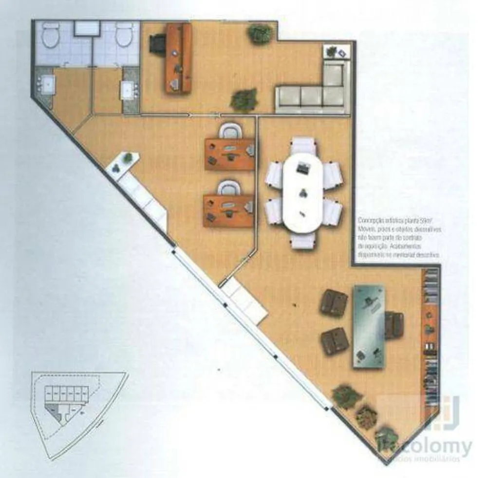 Sala-Conjunto, 59 m² - Foto 2