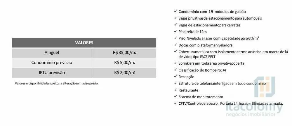 Depósito-Galpão, 2529 m² - Foto 1