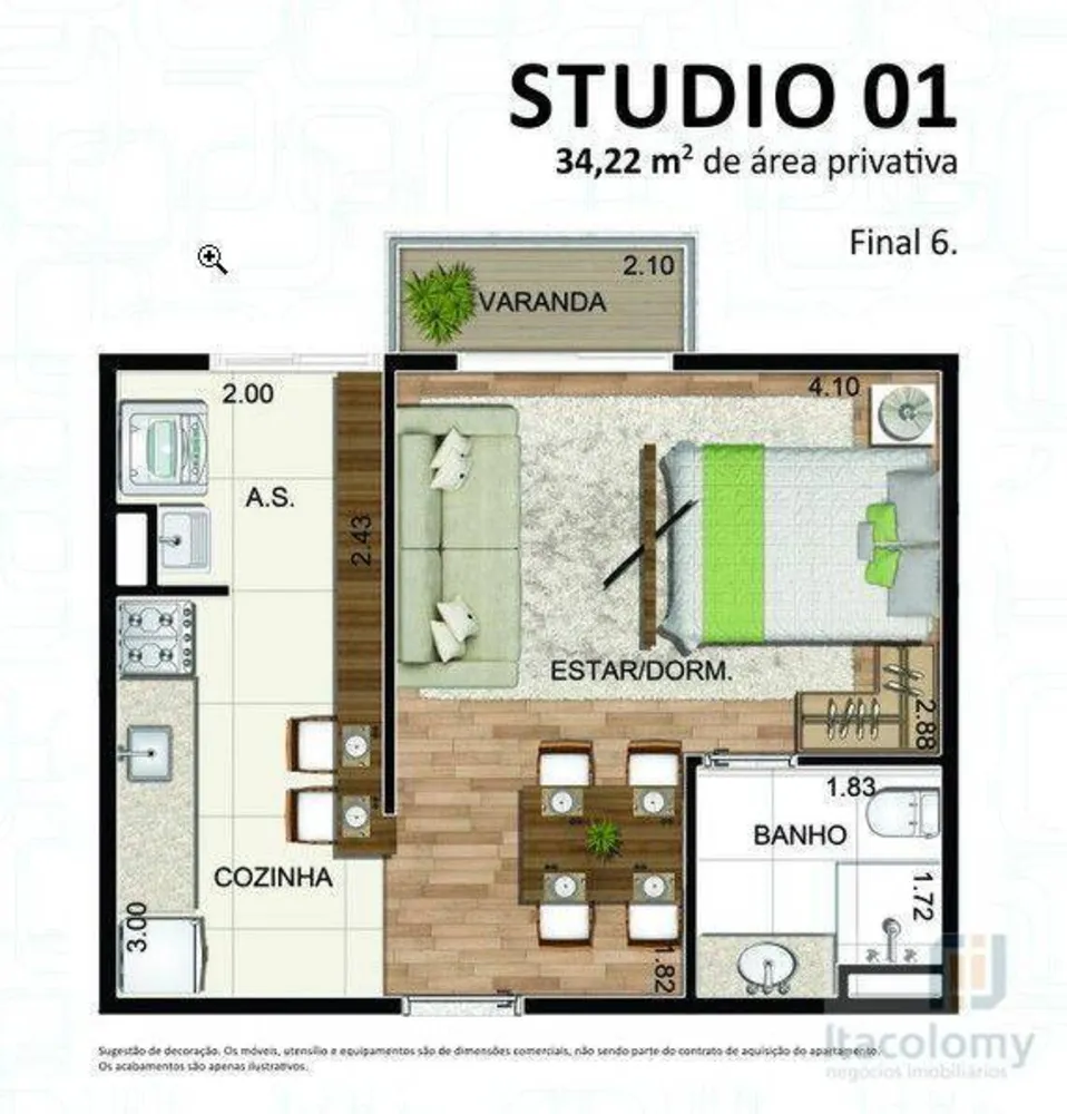 Apartamento, 3 quartos, 73 m² - Foto 10