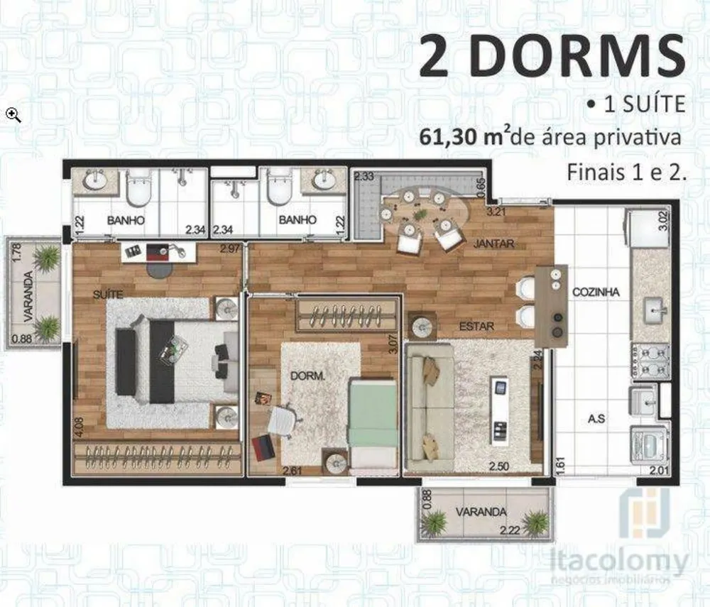 Apartamento, 3 quartos, 73 m² - Foto 11
