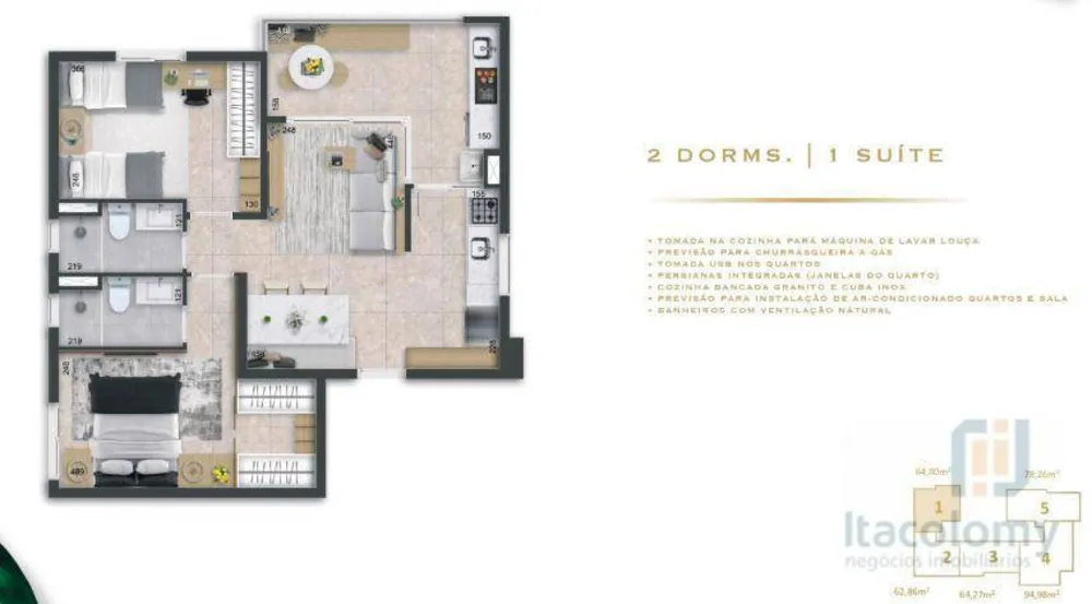 Apartamento, 2 quartos, 98 m² - Foto 4