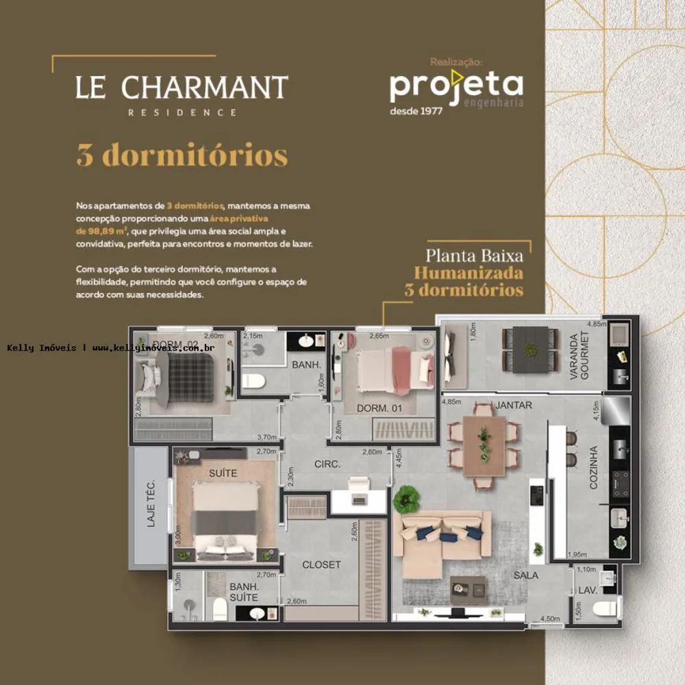Apartamento, 2 quartos, 85 m² - Foto 4