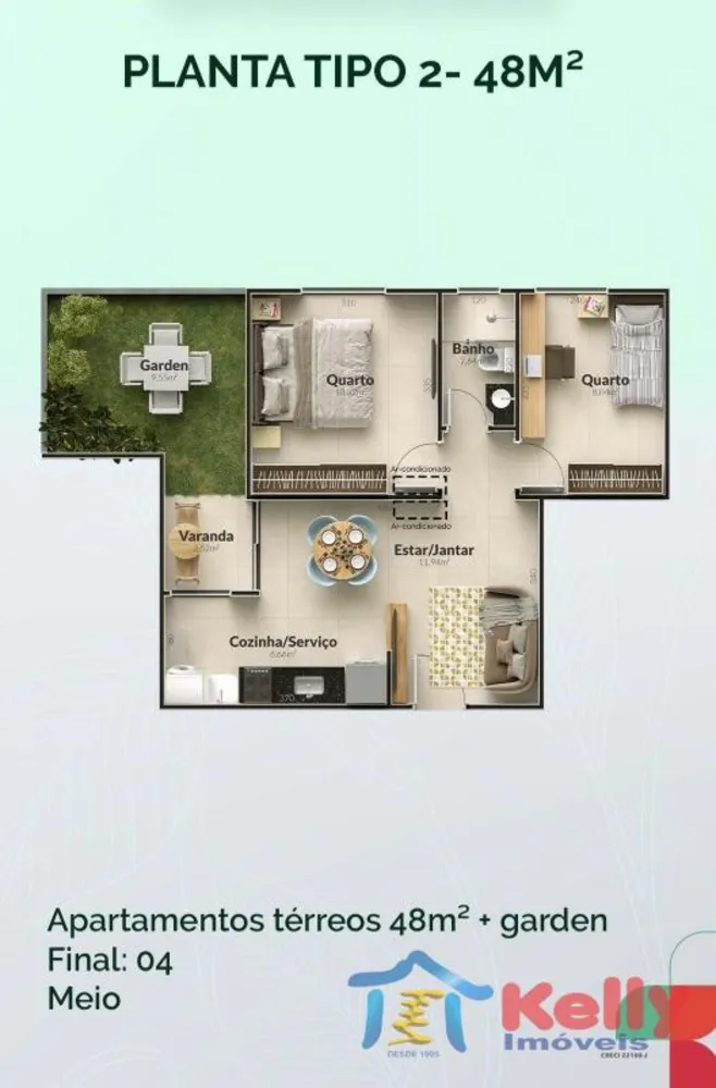 Apartamento, 2 quartos, 50 m² - Foto 8