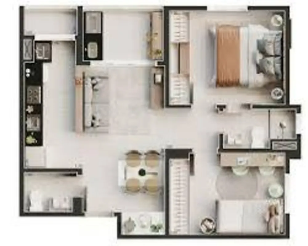 Apartamento, 2 quartos, 57 m² - Foto 2